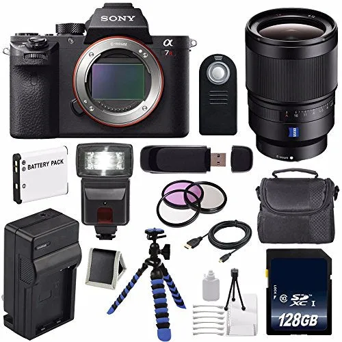 Sony Alpha a7R II Mirrorless Digital Camera (International Model)   Sony Distagon T FE 35mm f/1.4 ZA Lens   72mm 3 Piece Complete Bundle