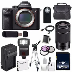 Sony Alpha a7R II Mirrorless Digital Camera (International Model)   Sony E 55-210mm f/4.5-6.3 OSS E-Mount Lens (Black) Advanced Bundle