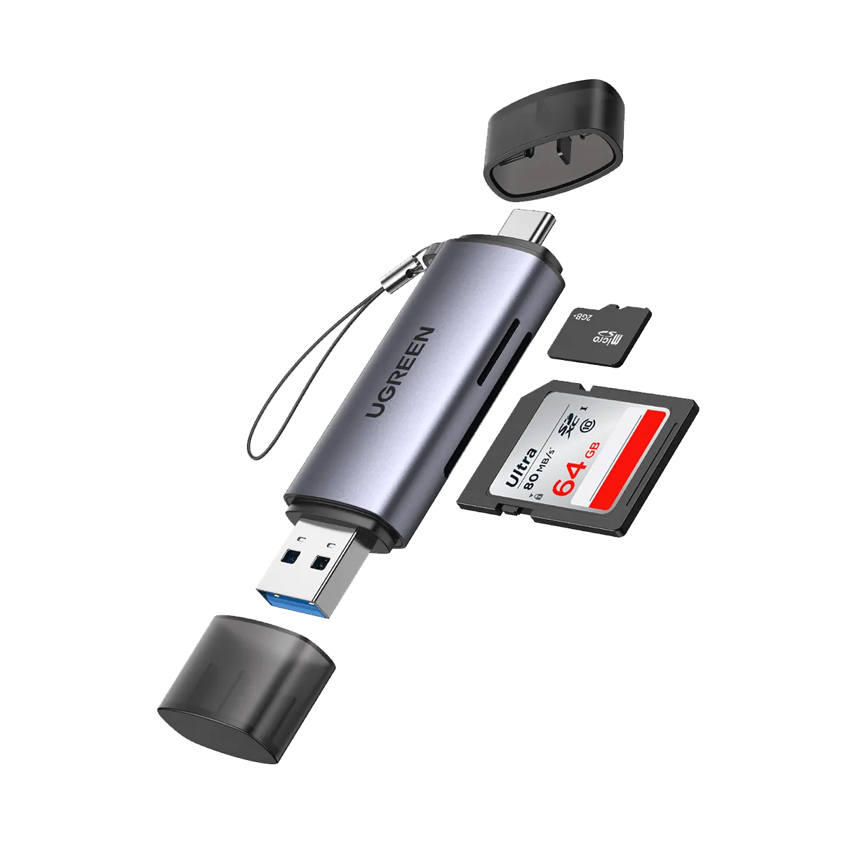 UGREEN 2-in-1 USB C OTG Card Reader