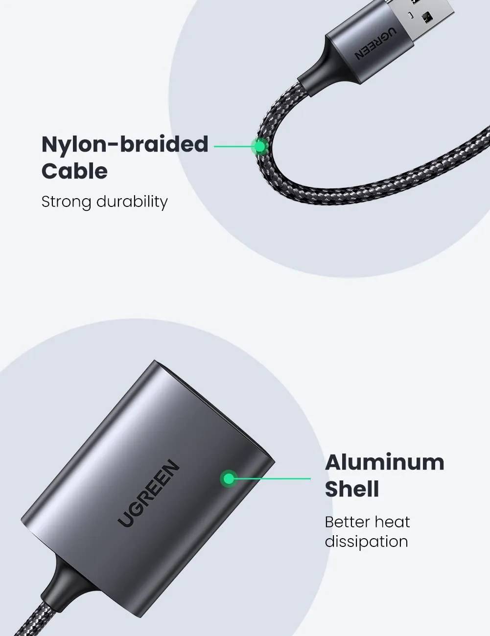 UGREEN 2 in 1 USB SD Card Reader