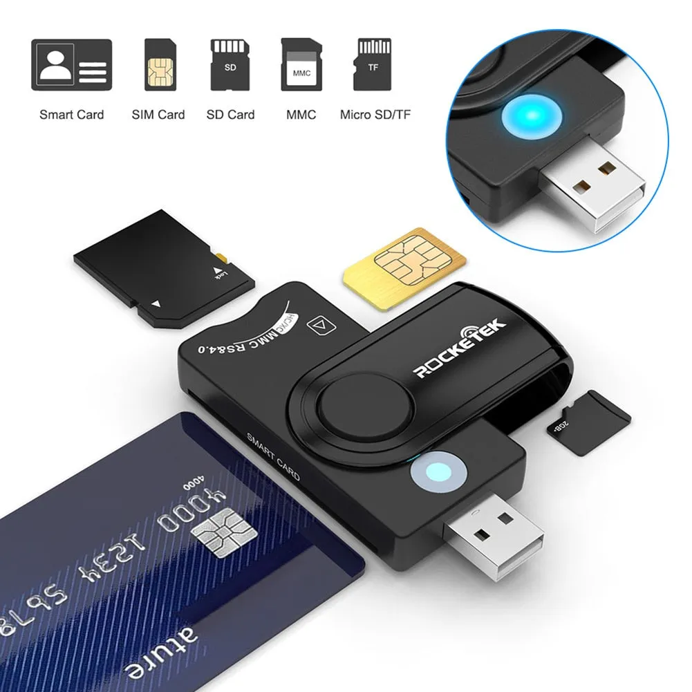 USB 2.0 SD Card Reader Digital Identification