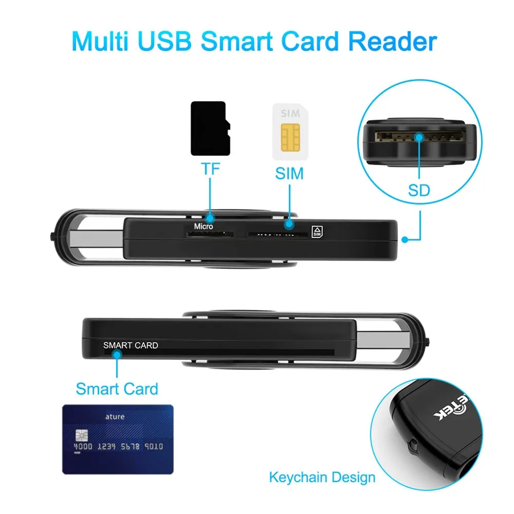 USB 2.0 SD Card Reader Digital Identification