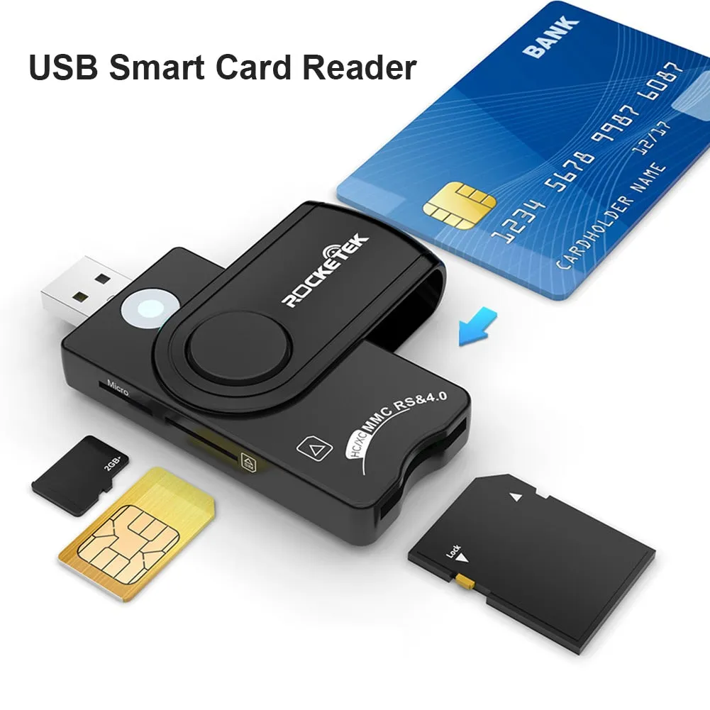 USB 2.0 SD Card Reader Digital Identification