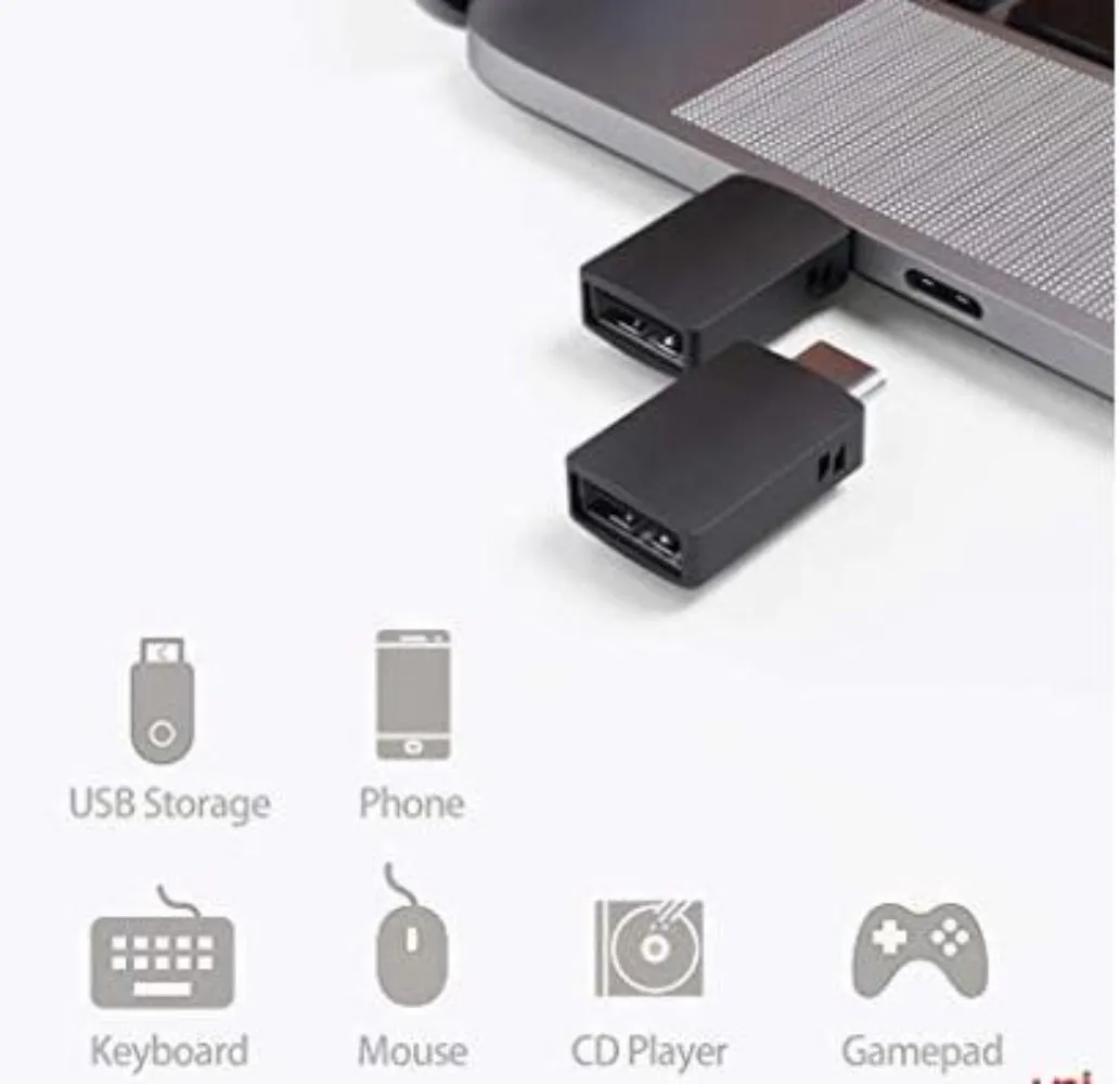 USB Type C Adapter Hi-Speed USB Type C to USB-A 3.0 for Phone or Computer, Black