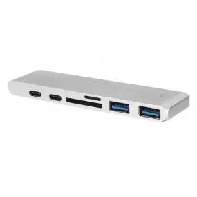 Woo TYPE-C hub 7 in 1 to HDMI 2*USB3.0 SD/TF PD