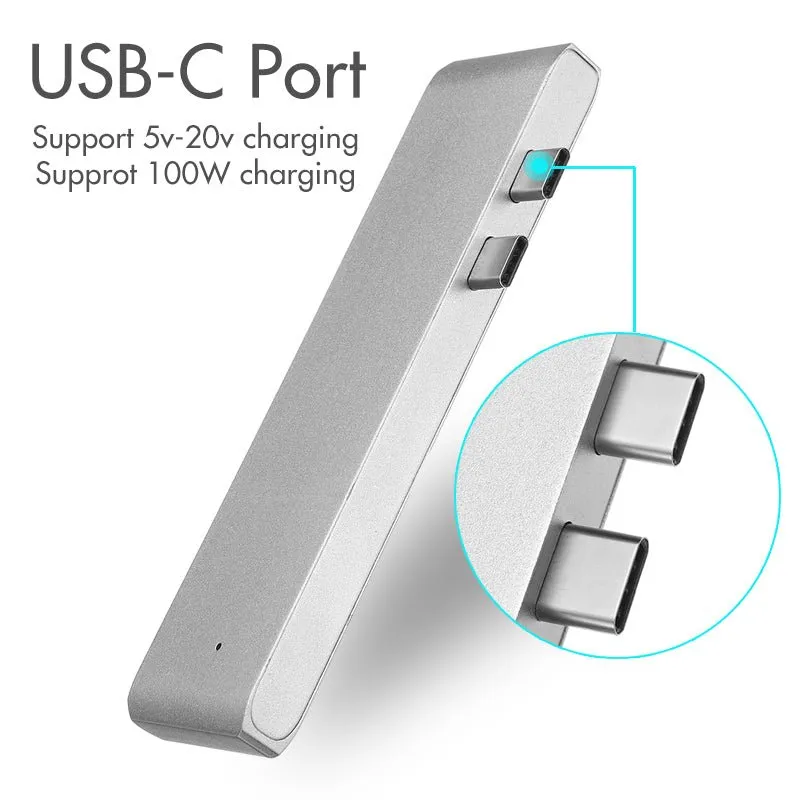 Woo TYPE-C hub 7 in 1 to HDMI 2*USB3.0 SD/TF PD