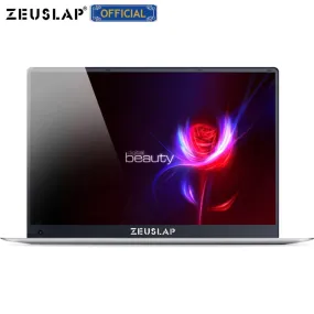 ZEUSLAP 15.6inch Intel Quad Core CPU 4GB Ram 64GB EMMC Windows 10 System 1920*1080P FHD Screen Netbook Laptop Notebook Computer